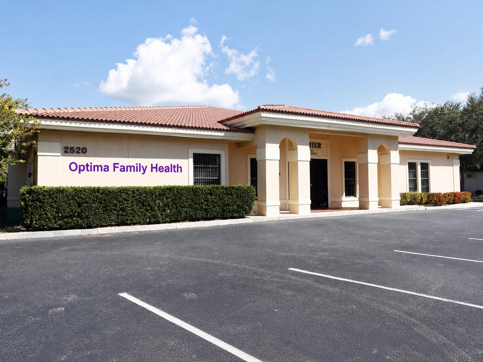 Exterior of the Optima Family Health center in Nokomis