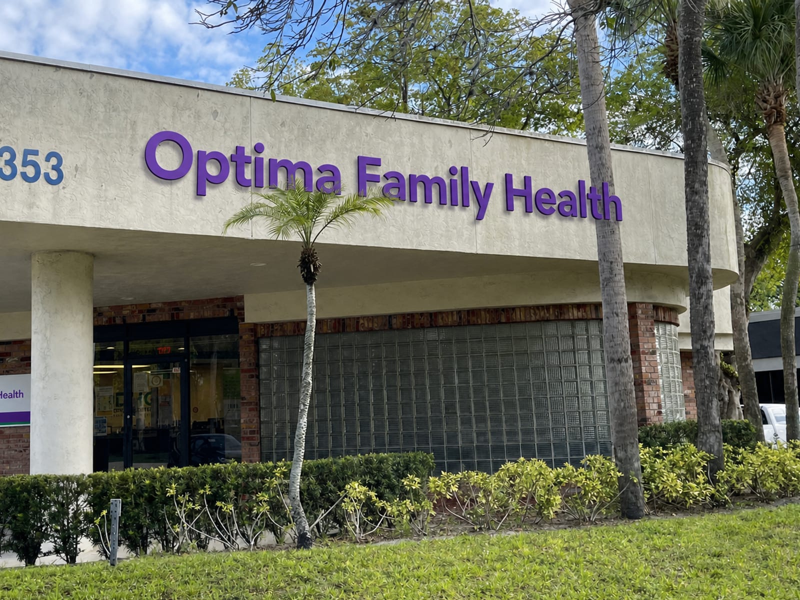 Exterior of the Optima Family Health center in Plantation