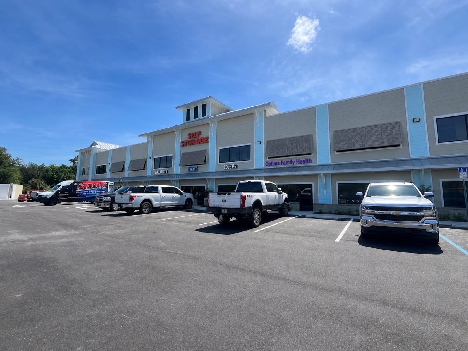 Exterior of the Optima Family Health center in Port Orange