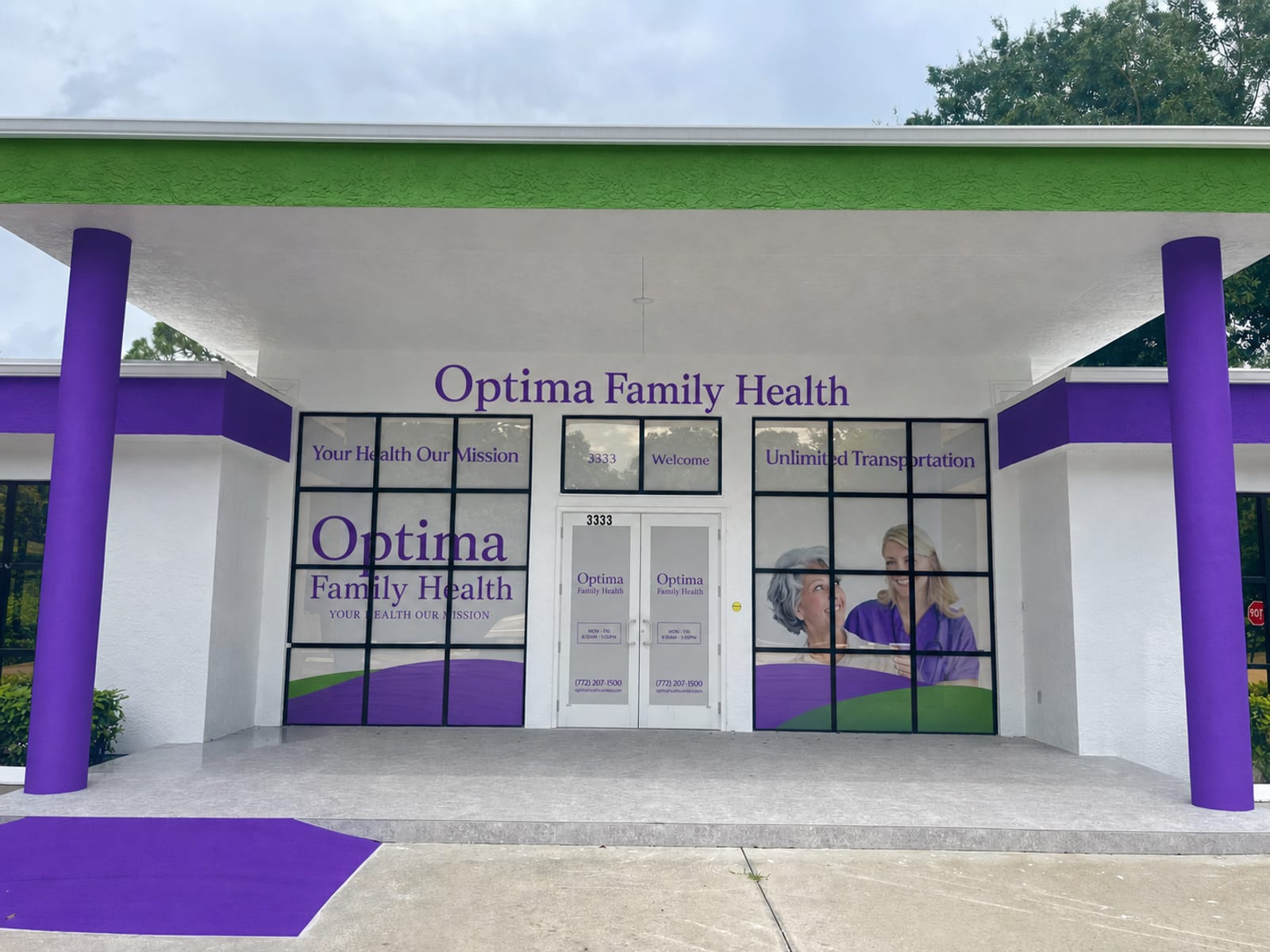 Exterior of the Optima Family Health center in Vero Beach